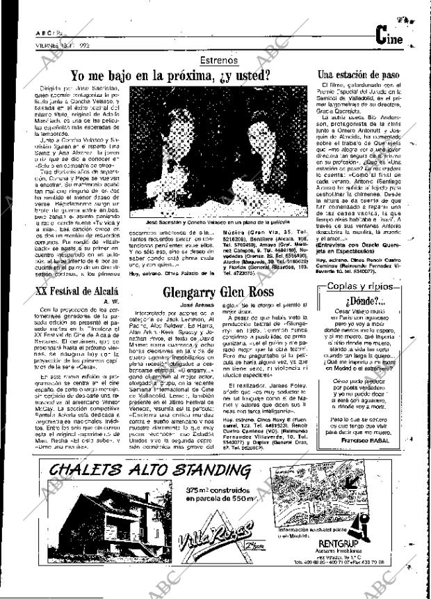 ABC MADRID 13-11-1992 página 95