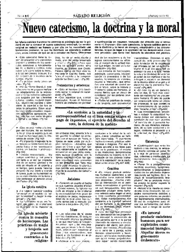 ABC MADRID 14-11-1992 página 72