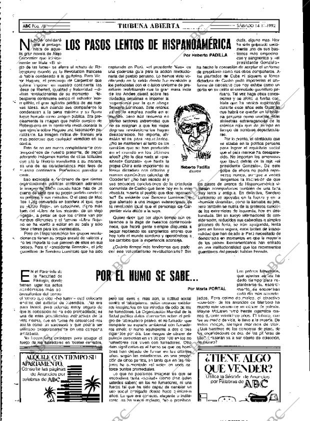 ABC MADRID 14-11-1992 página 78