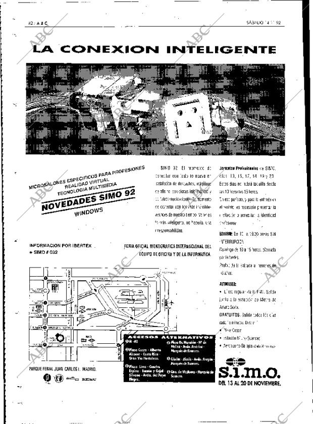 ABC MADRID 14-11-1992 página 82