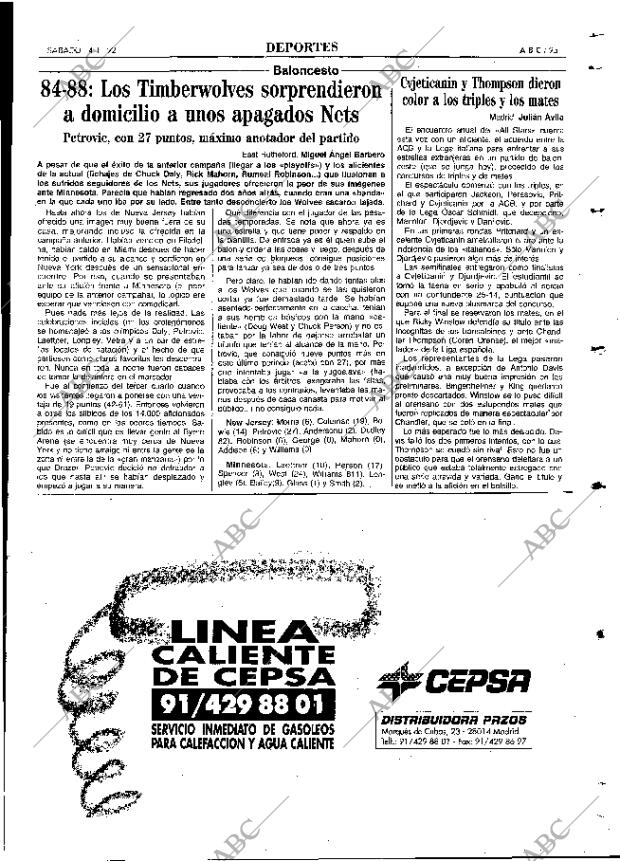 ABC MADRID 14-11-1992 página 95