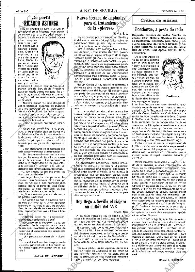 ABC SEVILLA 14-11-1992 página 64