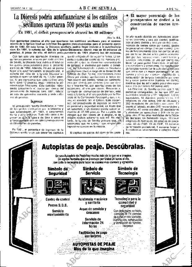 ABC SEVILLA 14-11-1992 página 65