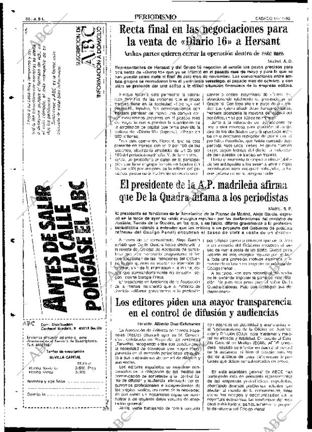 ABC SEVILLA 14-11-1992 página 88