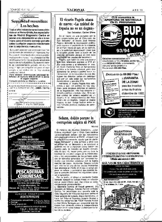 ABC MADRID 15-11-1992 página 33