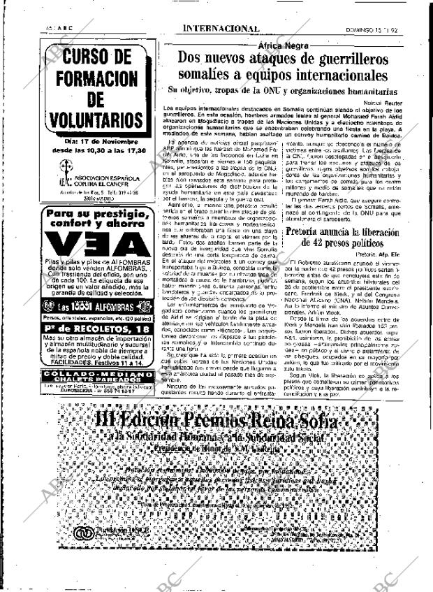 ABC MADRID 15-11-1992 página 46