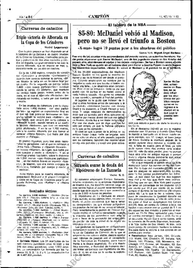 ABC MADRID 16-11-1992 página 106