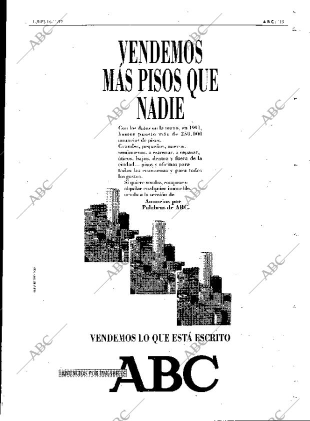 ABC MADRID 16-11-1992 página 119