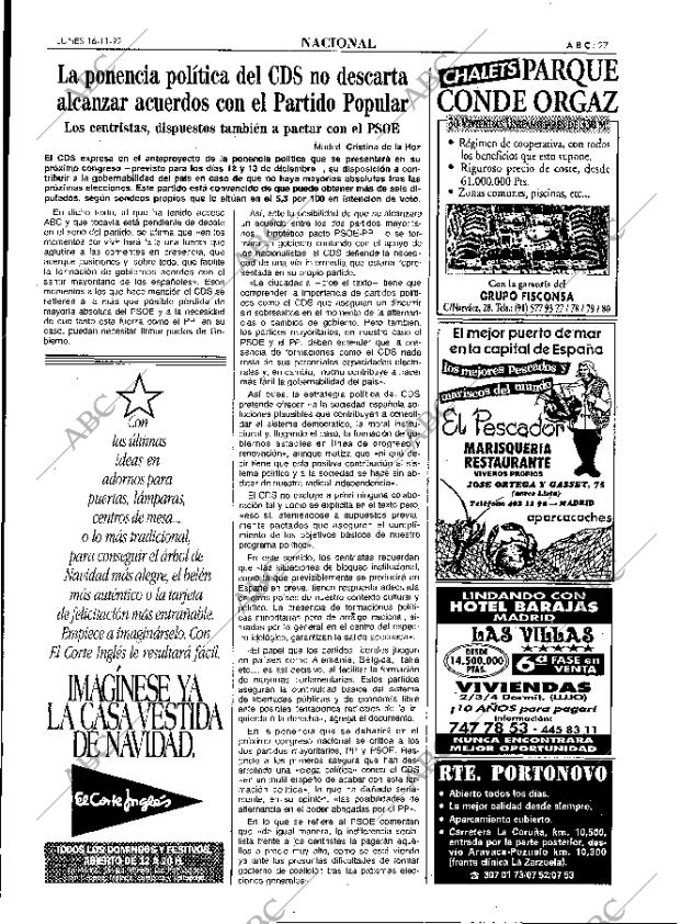 ABC MADRID 16-11-1992 página 27