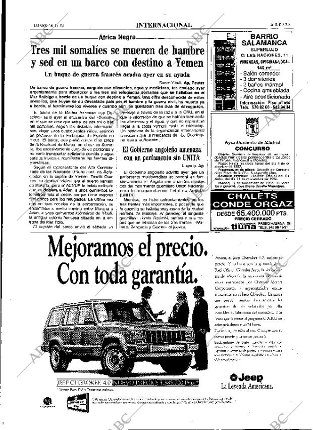 ABC MADRID 16-11-1992 página 39