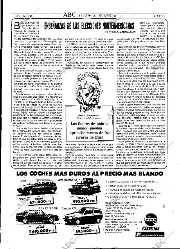 ABC MADRID 16-11-1992 página 43