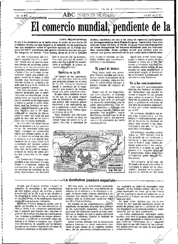 ABC MADRID 16-11-1992 página 44