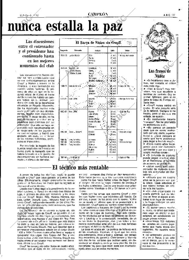 ABC MADRID 16-11-1992 página 97