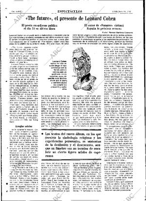 ABC MADRID 18-11-1992 página 104
