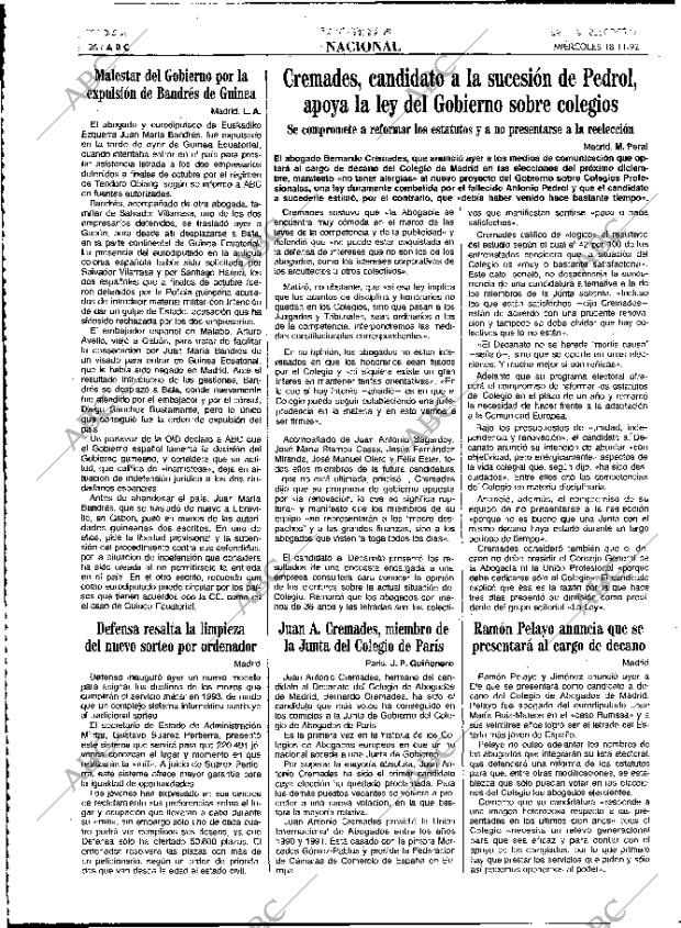 ABC MADRID 18-11-1992 página 26