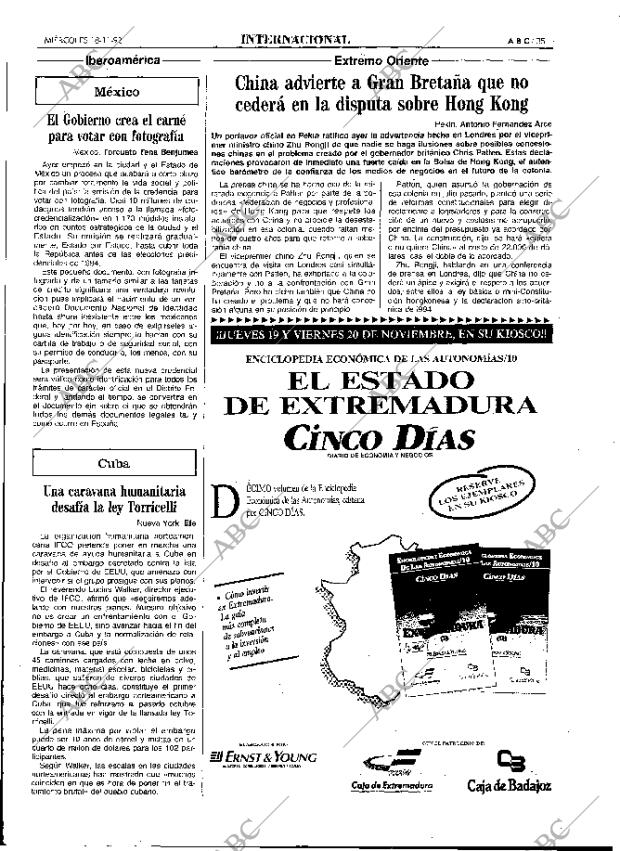 ABC MADRID 18-11-1992 página 35