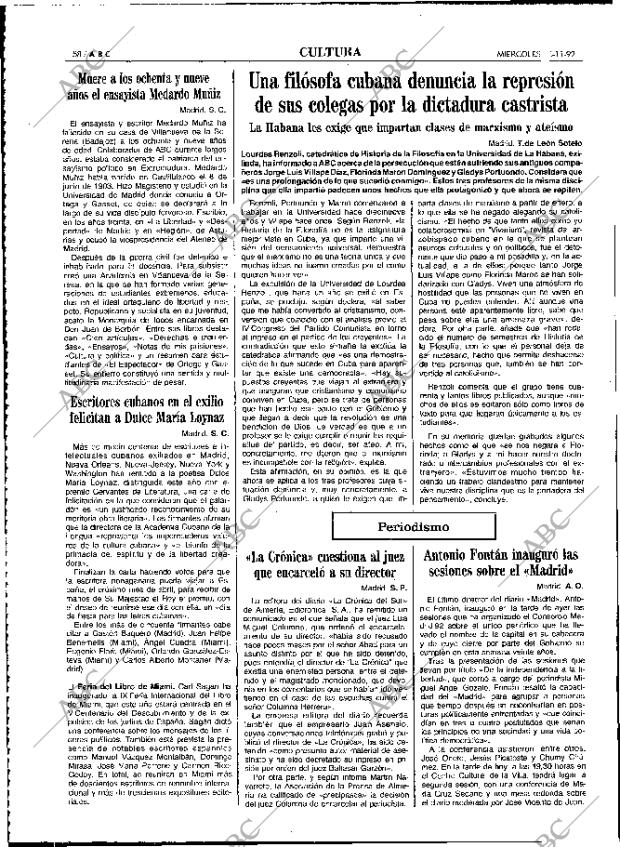 ABC MADRID 18-11-1992 página 58