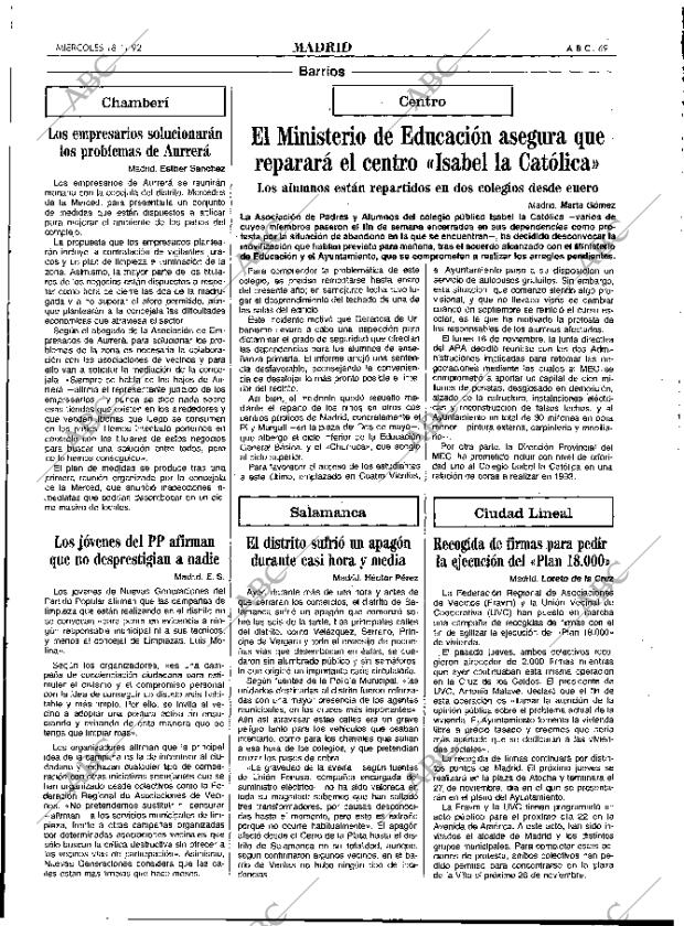 ABC MADRID 18-11-1992 página 69