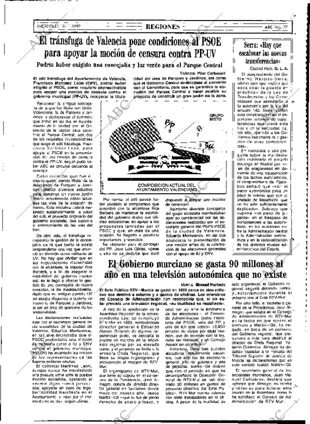 ABC MADRID 18-11-1992 página 77