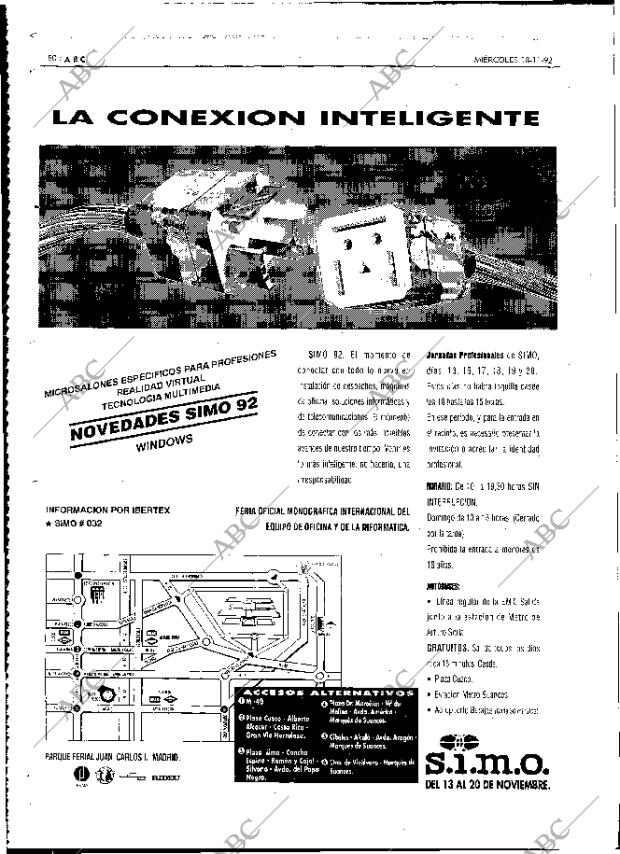 ABC MADRID 18-11-1992 página 80