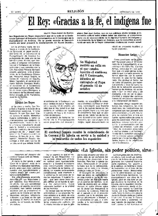 ABC MADRID 18-11-1992 página 88