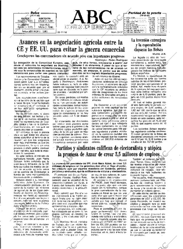 ABC MADRID 20-11-1992 página 43