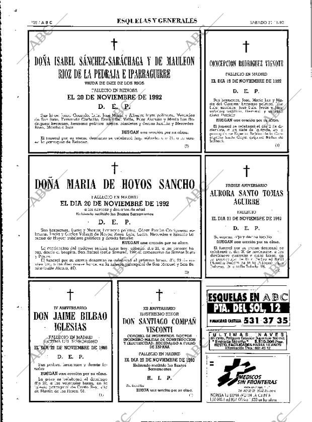 ABC MADRID 21-11-1992 página 108