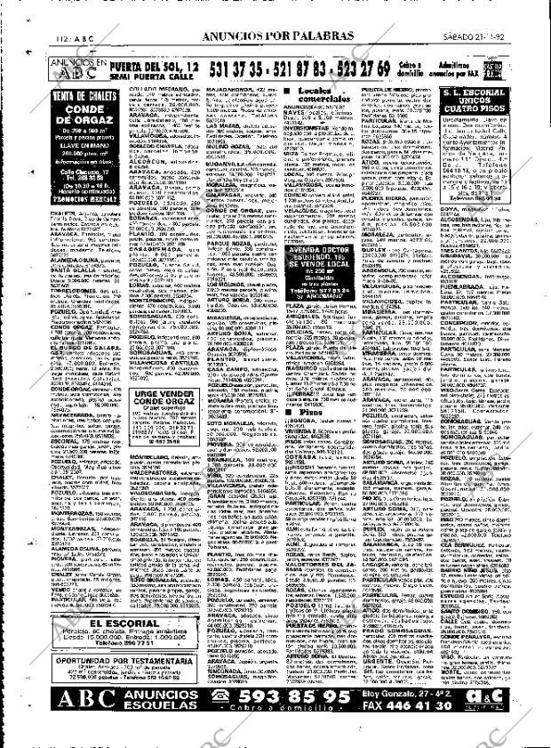 ABC MADRID 21-11-1992 página 112