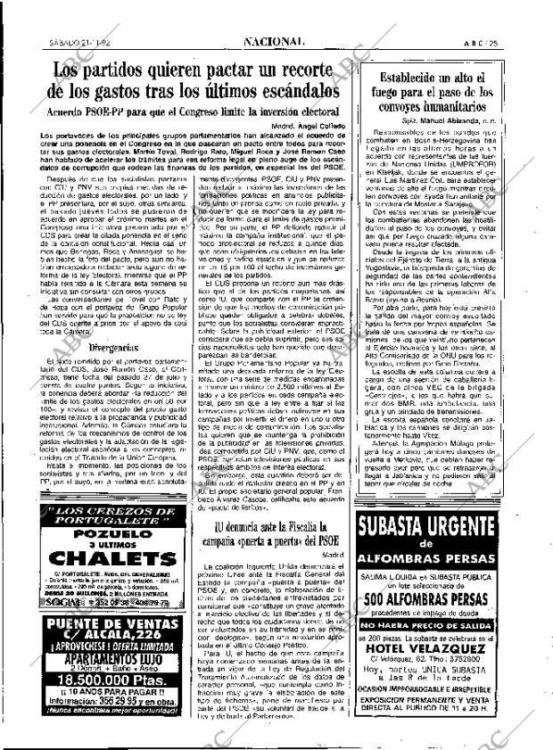 ABC MADRID 21-11-1992 página 25