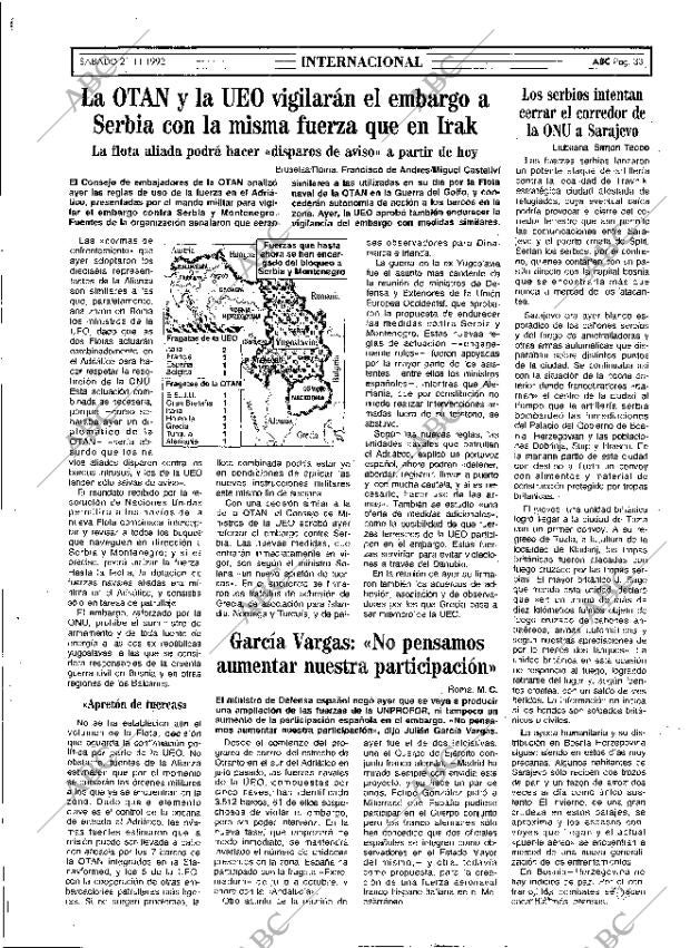 ABC MADRID 21-11-1992 página 33