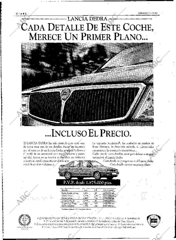 ABC MADRID 21-11-1992 página 52