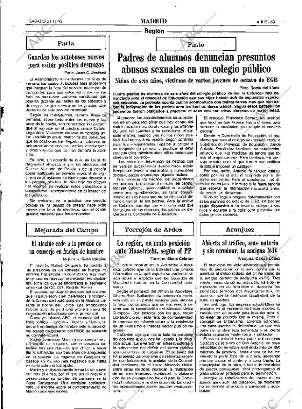ABC MADRID 21-11-1992 página 63