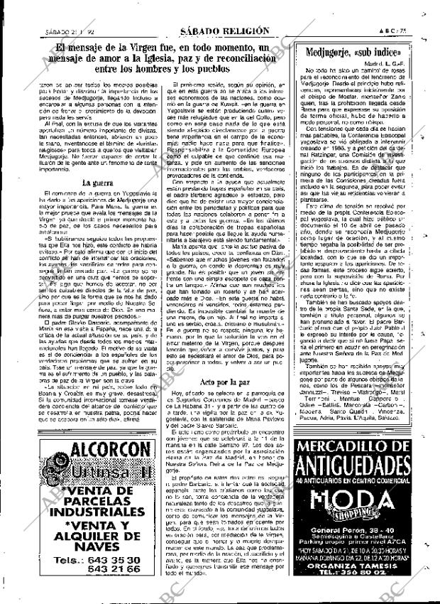 ABC MADRID 21-11-1992 página 75