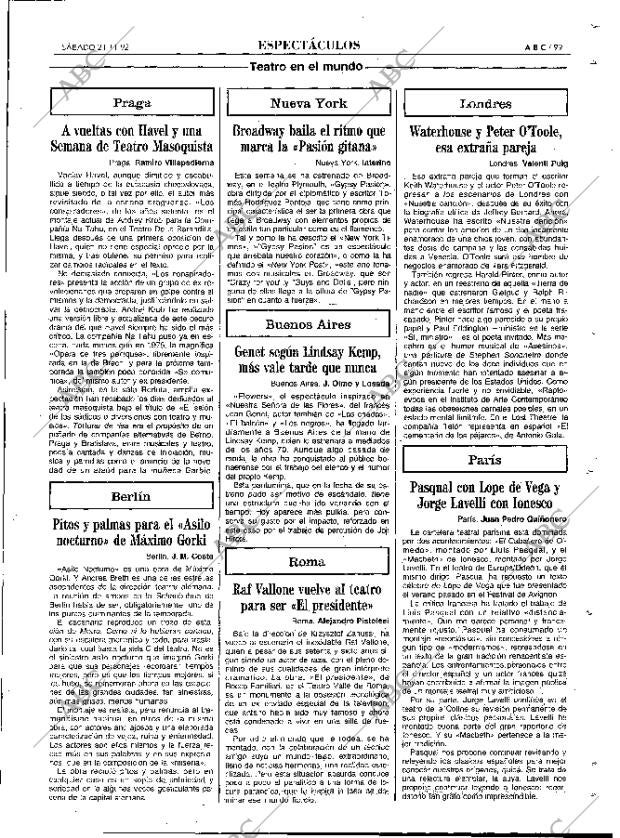 ABC MADRID 21-11-1992 página 99