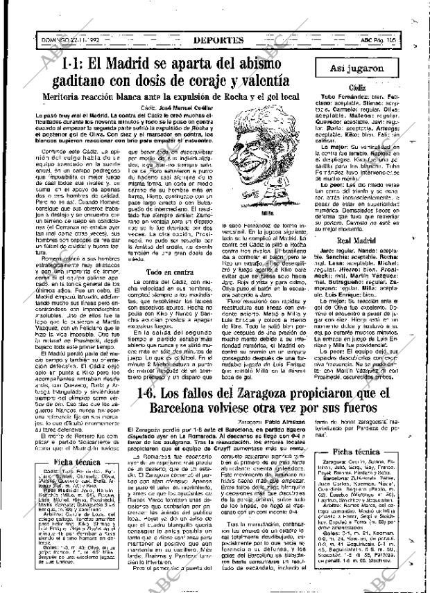 ABC MADRID 22-11-1992 página 105