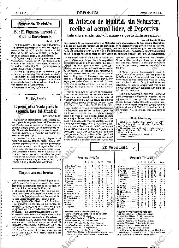 ABC MADRID 22-11-1992 página 106