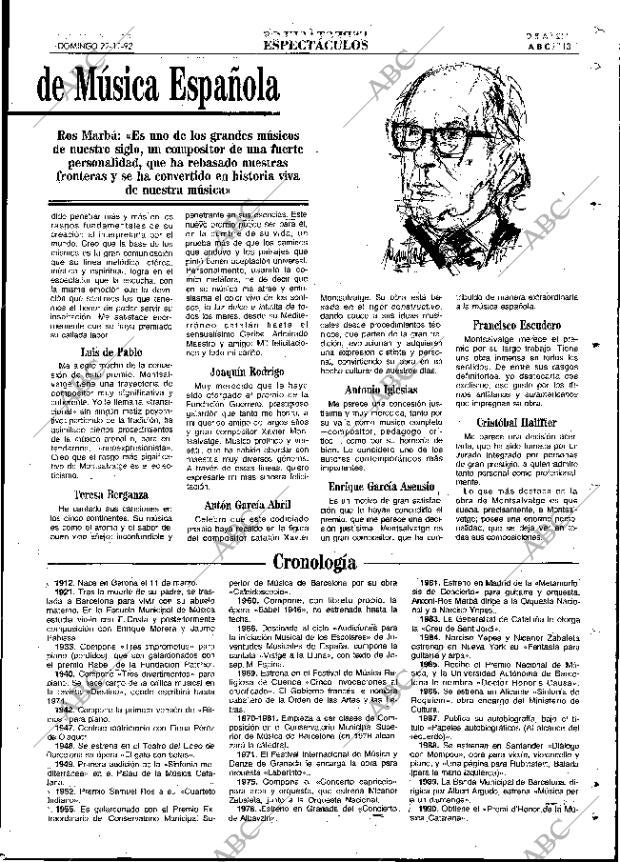 ABC MADRID 22-11-1992 página 113