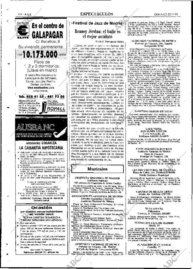 ABC MADRID 22-11-1992 página 114