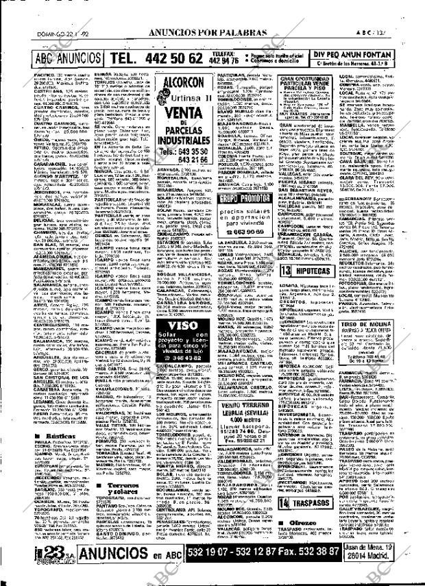 ABC MADRID 22-11-1992 página 137