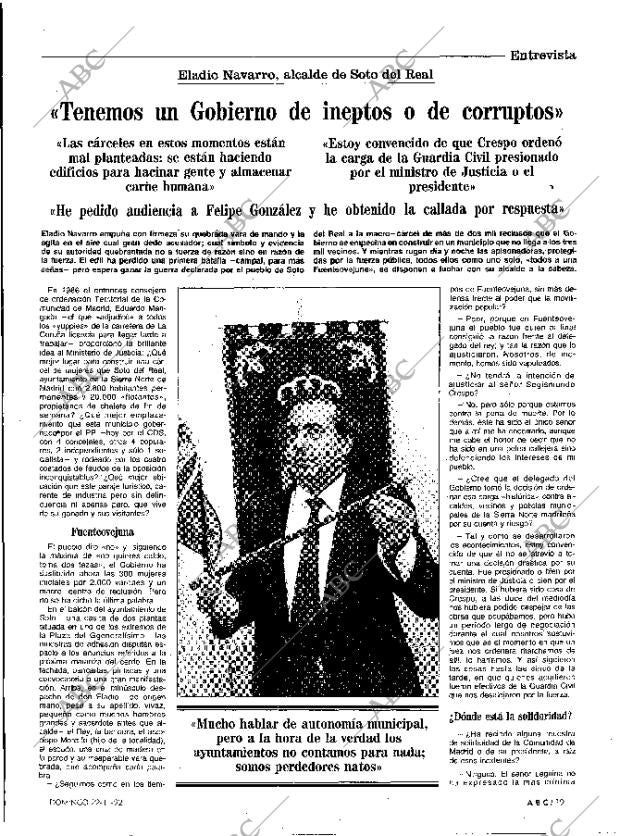 ABC MADRID 22-11-1992 página 19