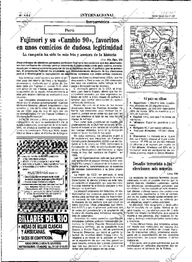 ABC MADRID 22-11-1992 página 48