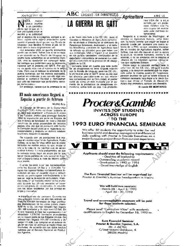ABC MADRID 22-11-1992 página 65