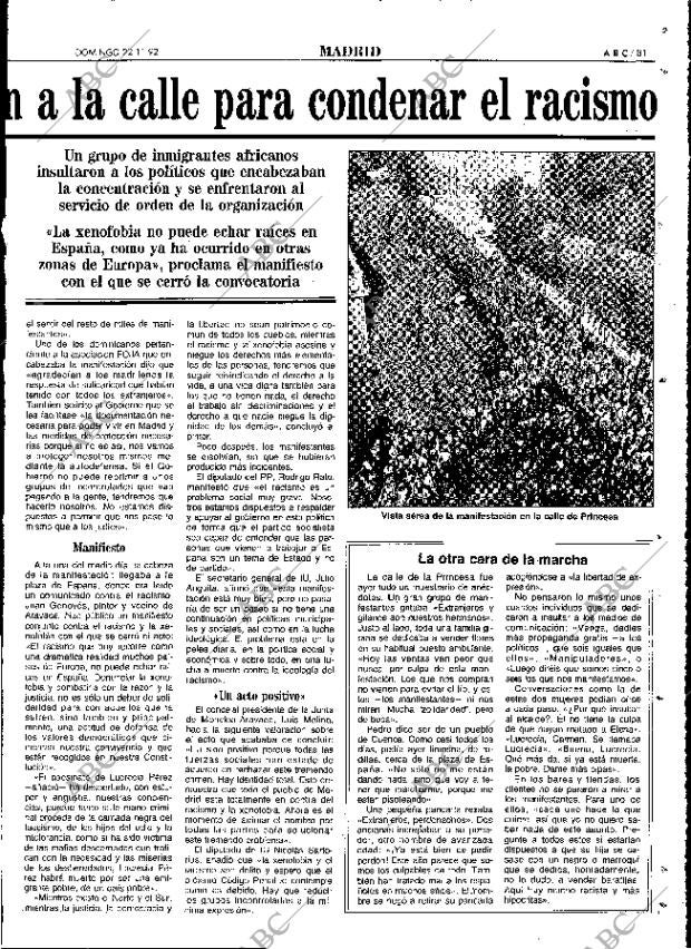ABC MADRID 22-11-1992 página 81