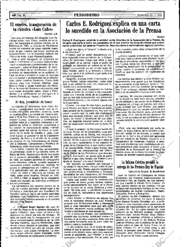ABC MADRID 22-11-1992 página 88