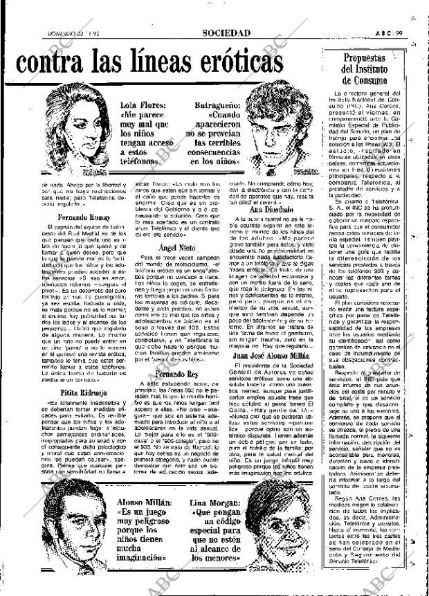 ABC MADRID 22-11-1992 página 99