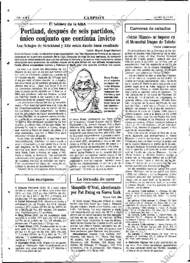 ABC MADRID 23-11-1992 página 106