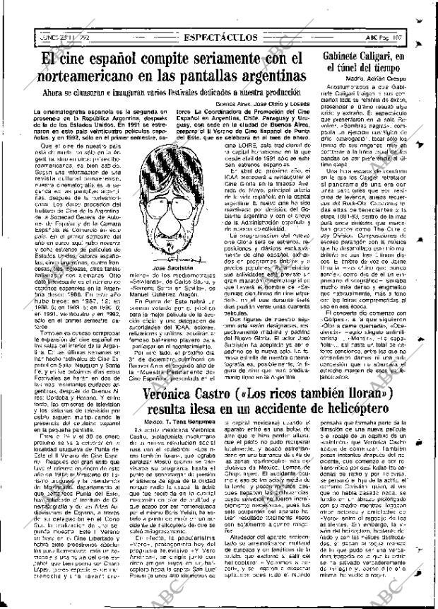 ABC MADRID 23-11-1992 página 107