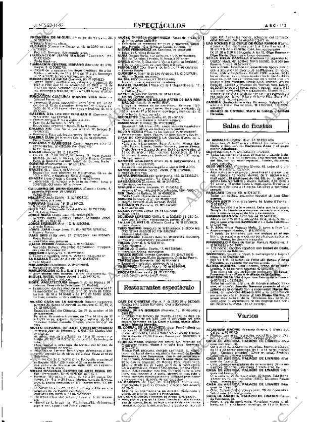 ABC MADRID 23-11-1992 página 113