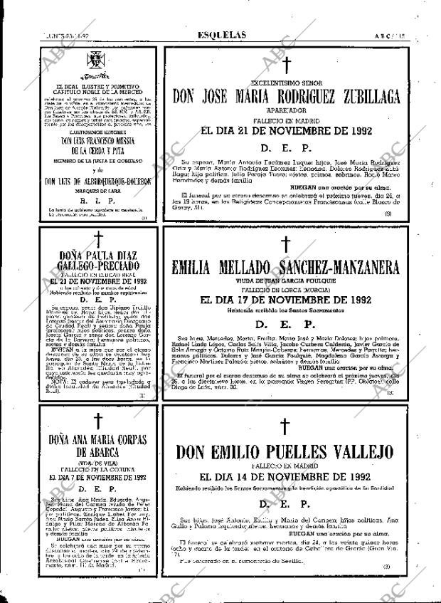 ABC MADRID 23-11-1992 página 115