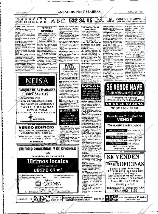 ABC MADRID 23-11-1992 página 126